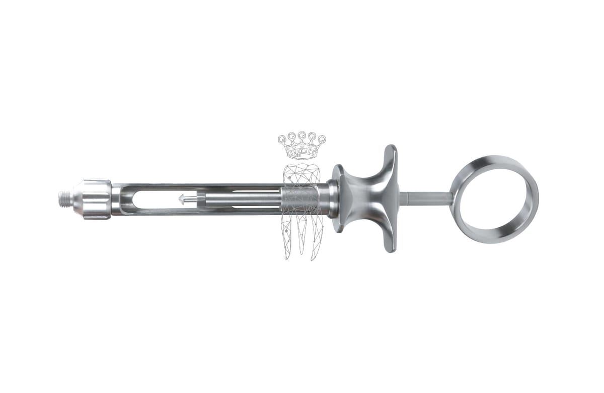 Zylinderampullenspritze EasyClean ARROW Edelstahl - imperial thread Gewinde – Carl Martin