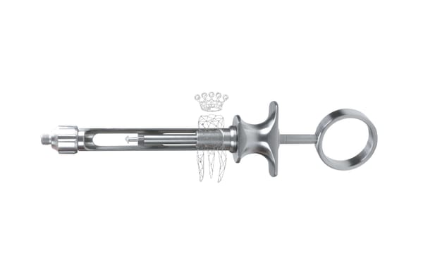 Zylinderampullenspritze EasyClean ARROW Edelstahl - imperial thread Gewinde
