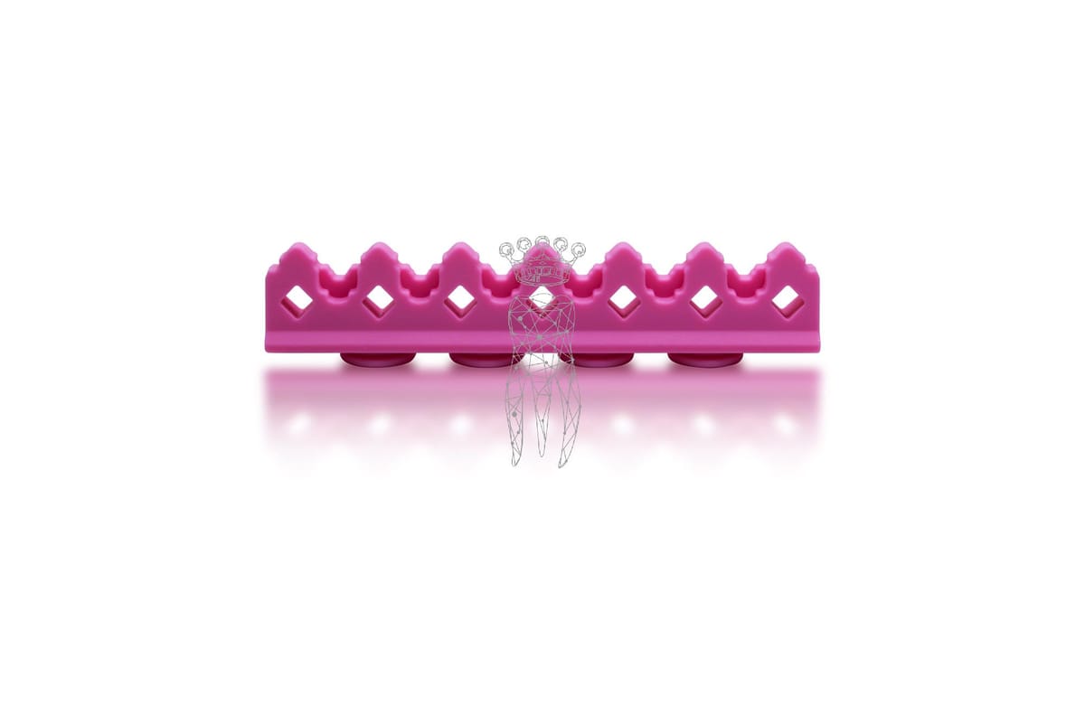 Silikon Auflage f. 3029-S + CLIP-S 6 Instrumente - pink – Carl Martin, Sterilisationszubehör