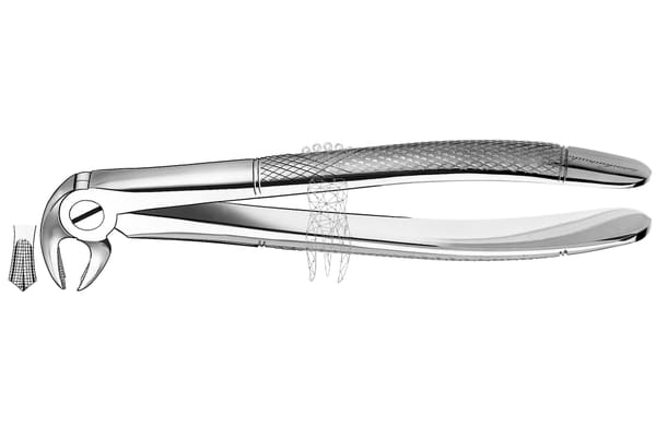 Zahnzange Haftprofil UK Molaren links + rechts