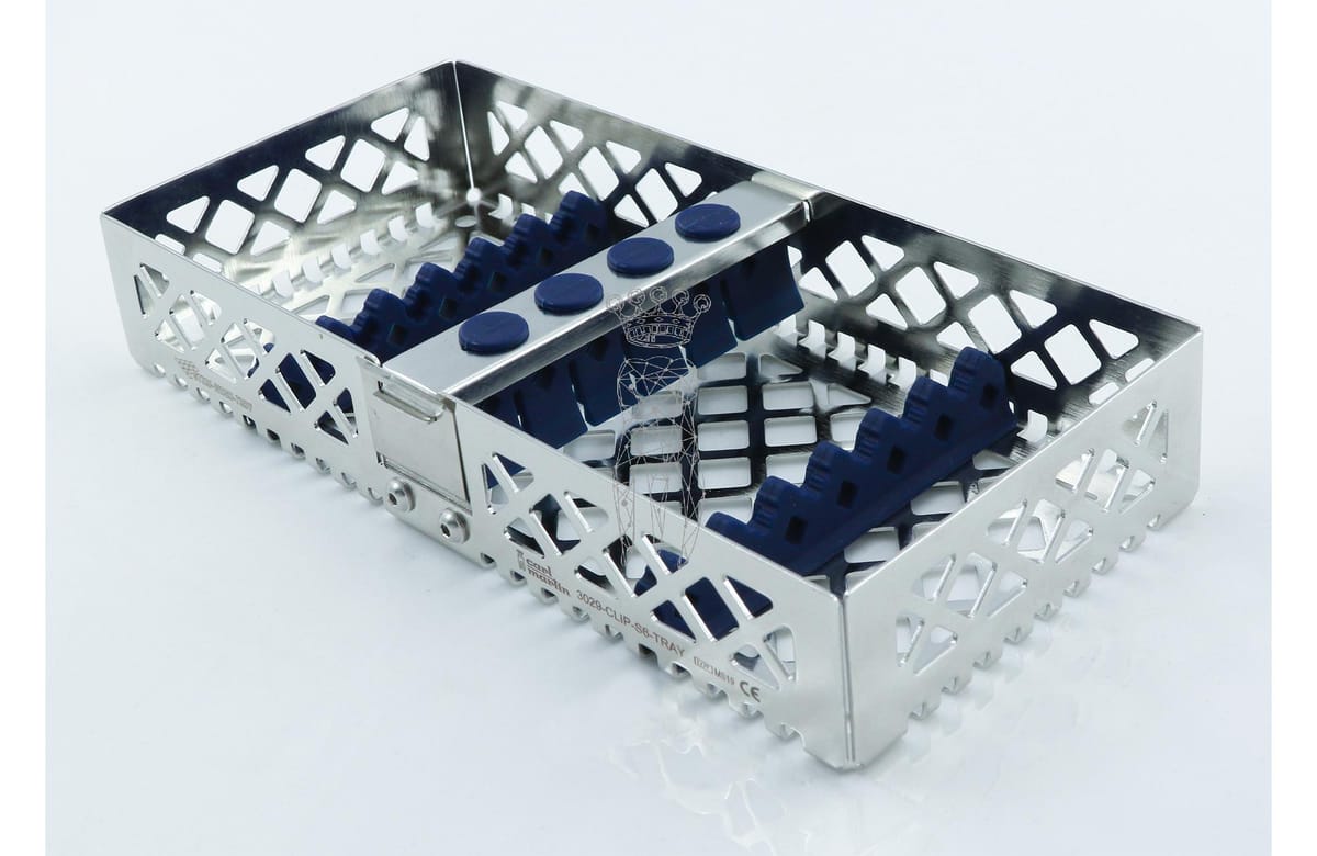 Steri-Wash-Tray 190x90x34mm 6 Instrumente - Silikone blau – Carl Martin