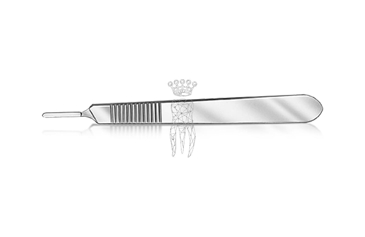 Skalpellklingenhalter massiv rostfrei für Klingen 10,11,12,12D,15,15C – Carl Martin, Skalpelle und Zubehör