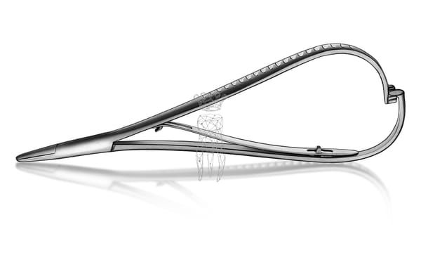 Nadelhalter Mathieu RS 14cm mit Kreuzverzahnung