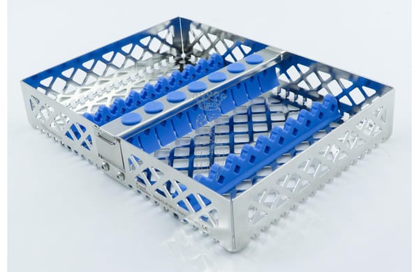 Steri-Wash-Tray 190x140x34mm 10 Instr. - Silikone hellblau