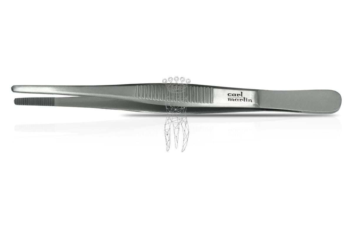 Pinzette anatomisch 12cm – Carl Martin, Tweezers