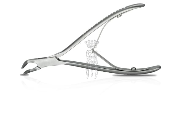 Hohlmeisselzange geb.90° Mini
