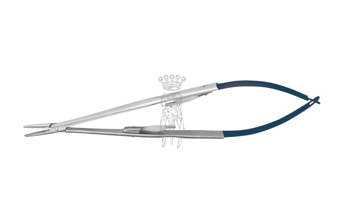 Nadelhalter Castroviejo RH LiquidSteel 16cm – Carl Martin, Accessories for Suture Materials