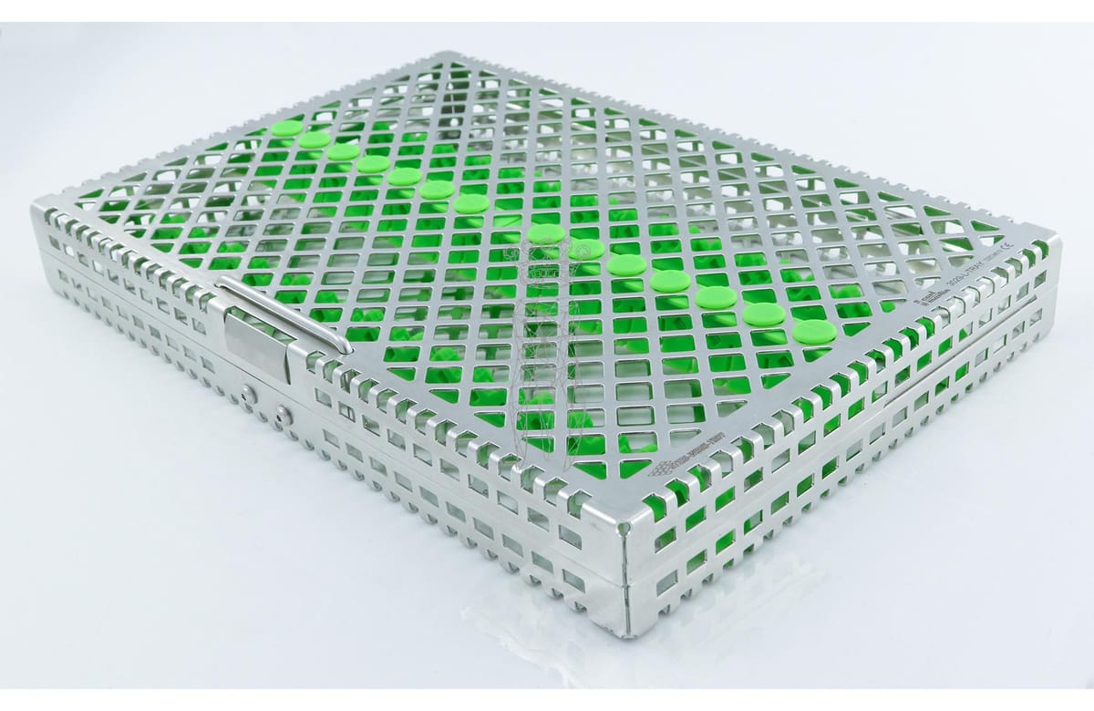 Steri-Wash-Tray 280x190x34mm Silikone grün – Carl Martin