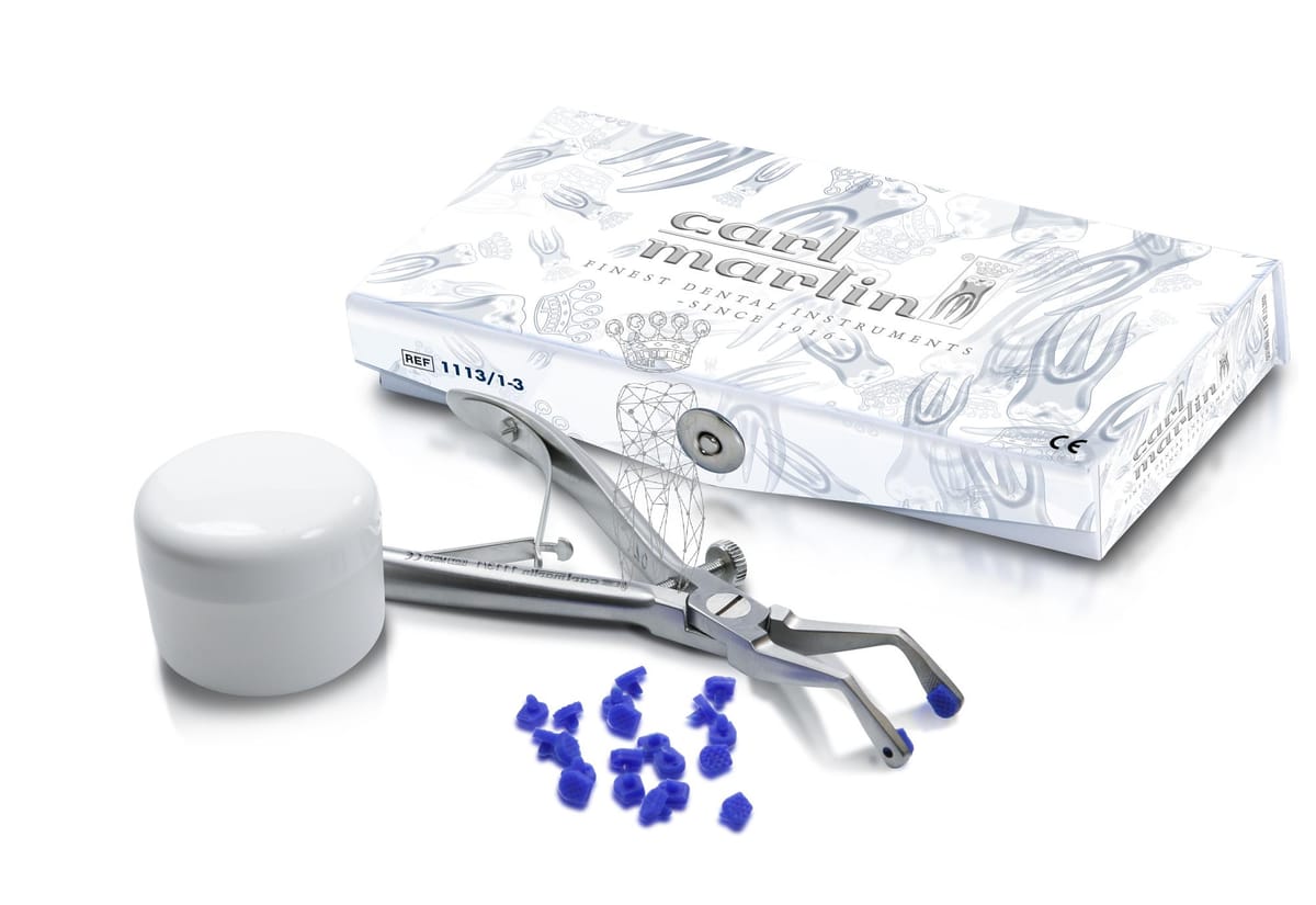 Crown Tractor incl. 20 Ersatz Backen + Haftpulver – Carl Martin, Crown Cutters, Amalgam Removers