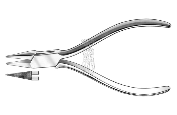 Flach-Spitzzange, gerieft RS DUROLINE