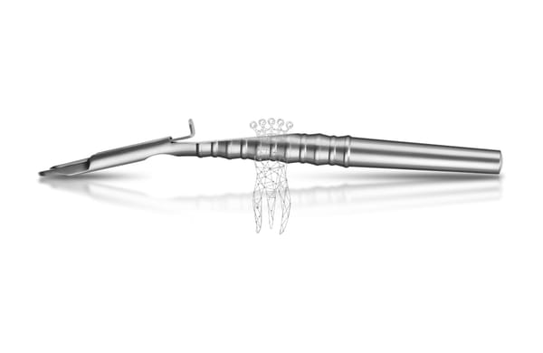 Knochenschaber gebogen incl. 1 Klinge LiquidSteel