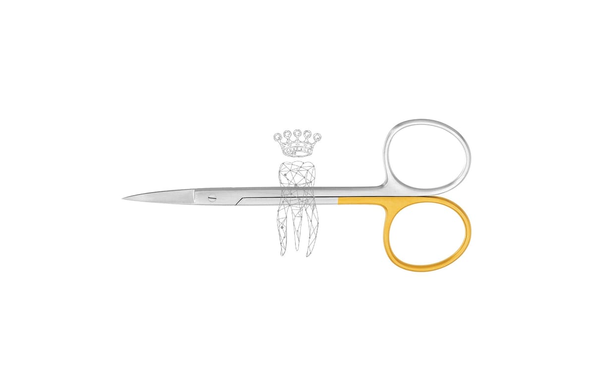 Super-Cut Zahnfleischschere gebogen 12cm grosse Ringe matt. – Carl Martin, Gingivektomiemesser - Zahnfleischscheren