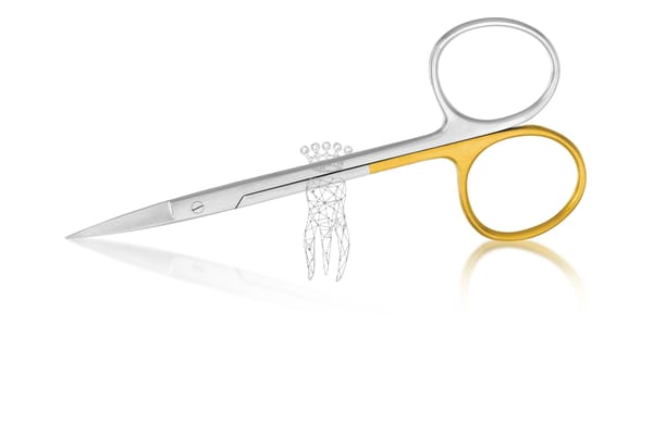 Super-Cut Zahnfleischschere gerade 12cm mit grossen Ringen