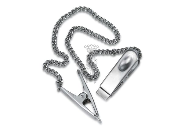Serviettenhalter Edelstahl rostfrei mit Schmuckkette 34cm