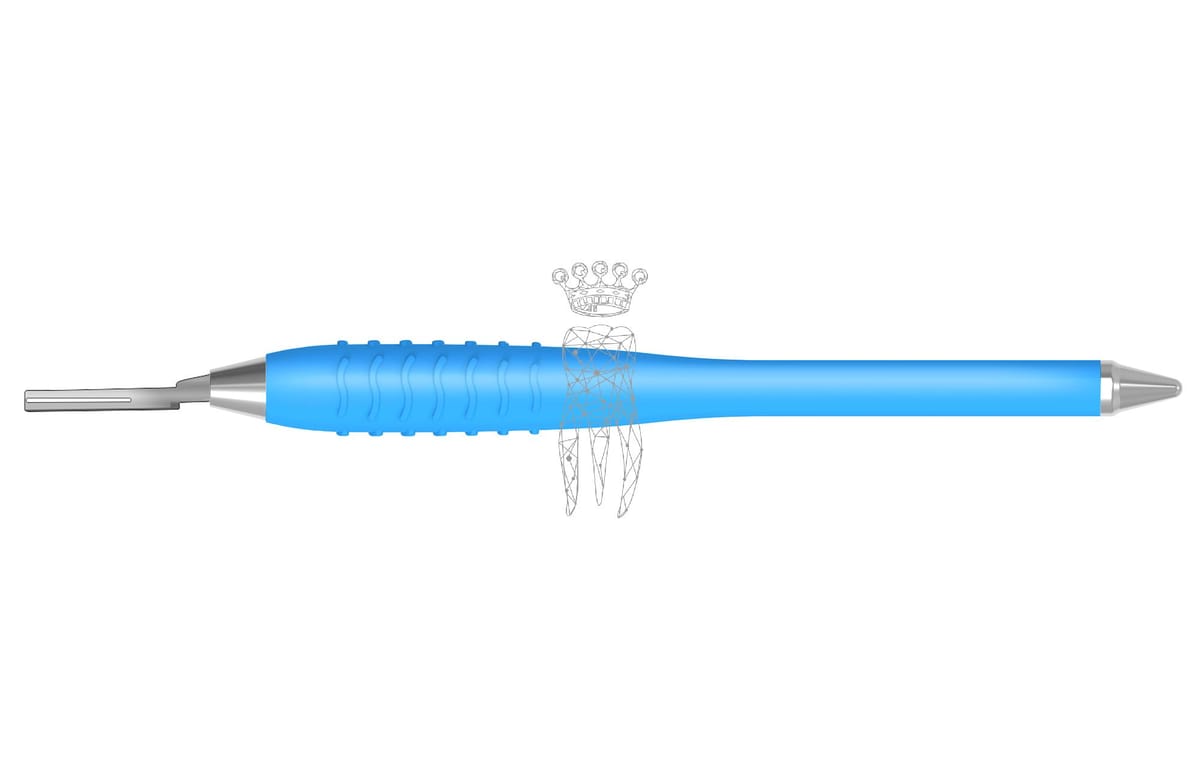 Skalpellklingenhalter für Klingen 10,11, 12,12D,15,15C - Colori-Silicon – Carl Martin, Skalpelle und Zubehör