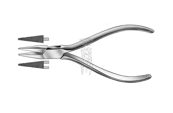 Flachzange Goslee, gerieft RS