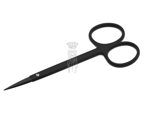 Zahnfleischschere BlackPlasma ger. 12cm mit grossen Ringen