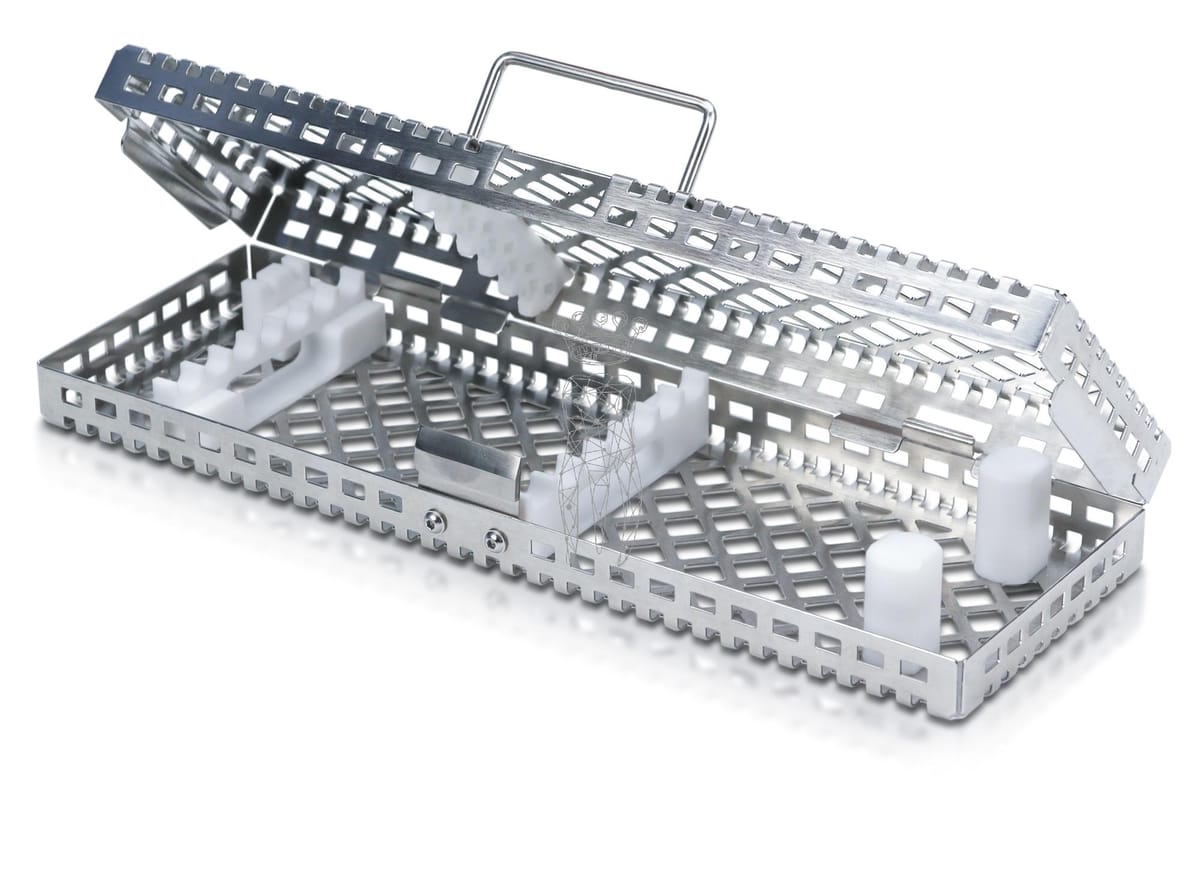 Steri-Wash-Tray 88x273x34mm CONT incl. Silikone/PTFE – Carl Martin, Trays, Sterilization Containers and Accessories