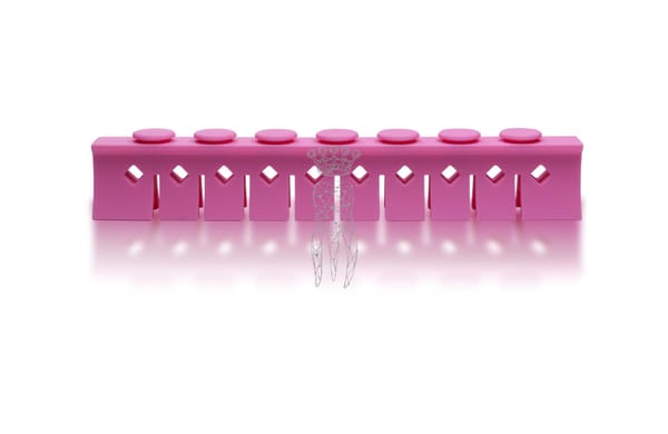 Silikon Niederhalter 3029-L + M 10 Instrumente - pink