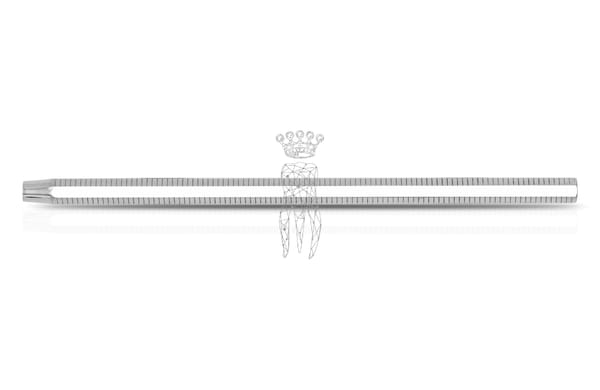 Mundspiegelgriff 8-kant massiv rostfrei Gewinde M2.5mm