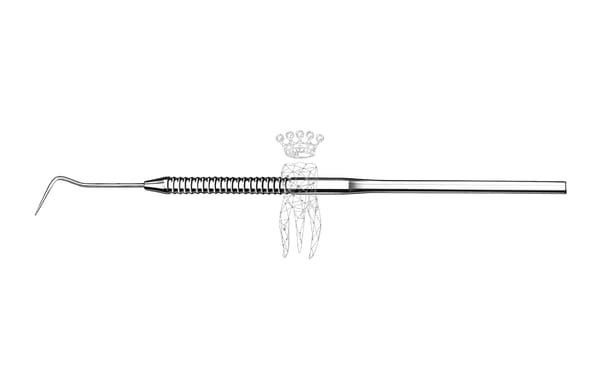 Zahnsonde Standard Rundgriff