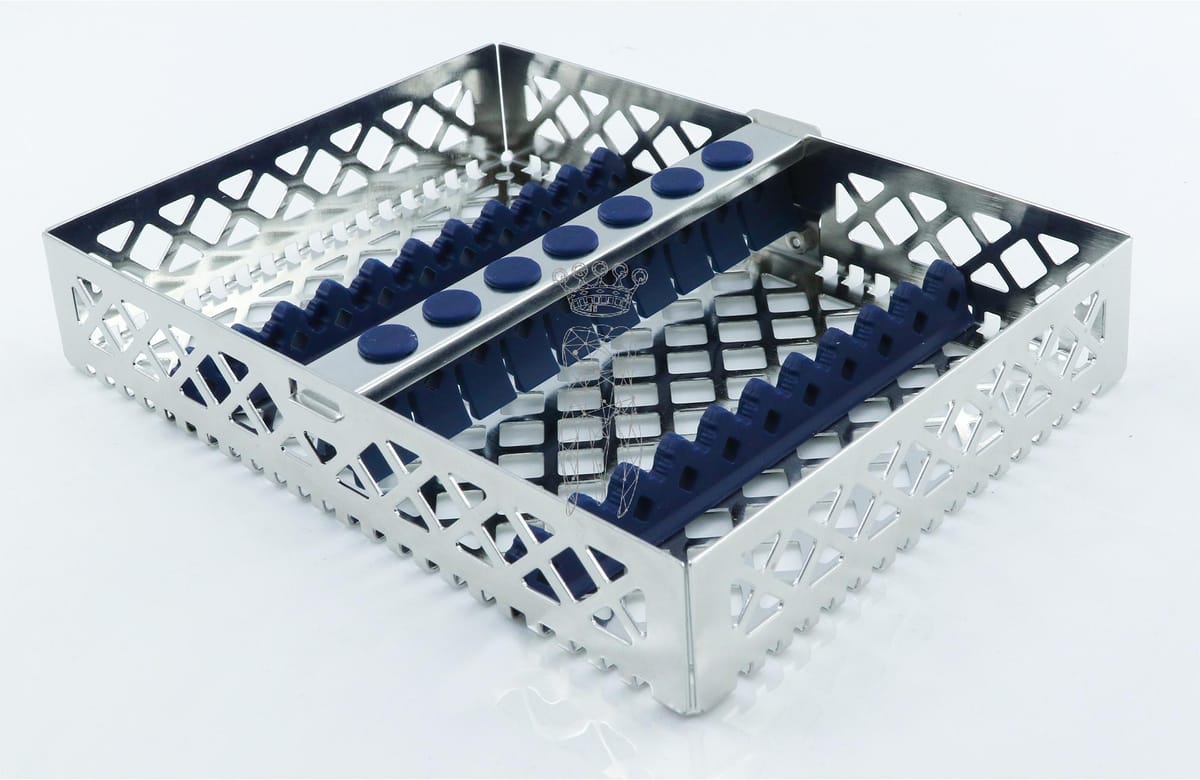 Steri-Wash-Tray blau 190x140x34mm 10 Instrumente - Silikone blau – Carl Martin, Trays, Sterilization Containers and Accessories