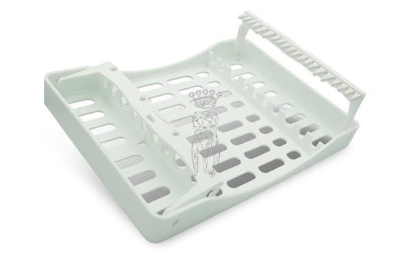 SteriWashTray weiß 10 Instrumente 208 x 148 x 26mm