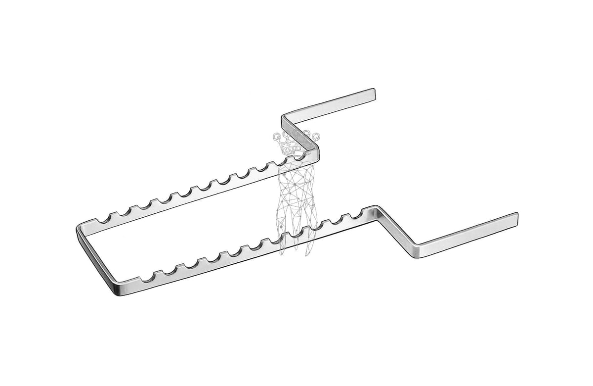 Normtray-Lagerungsrahmen Edelstahl rostfrei – Carl Martin, Trays, Sterilcontainer und Zubehör