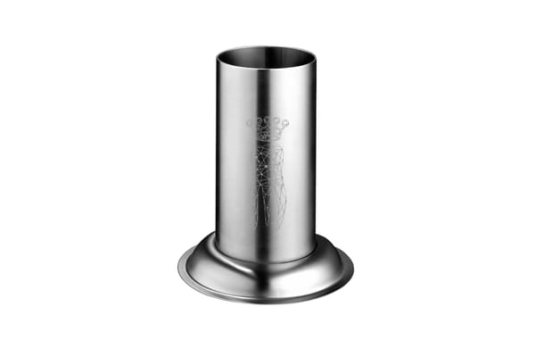 Standgefäß Edelstahl 70x130mm