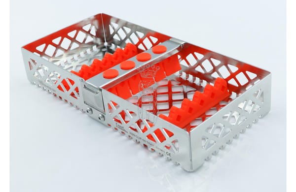 Steri-Wash-Tray 190x90x34mm 6 Instr. - Silikone orange