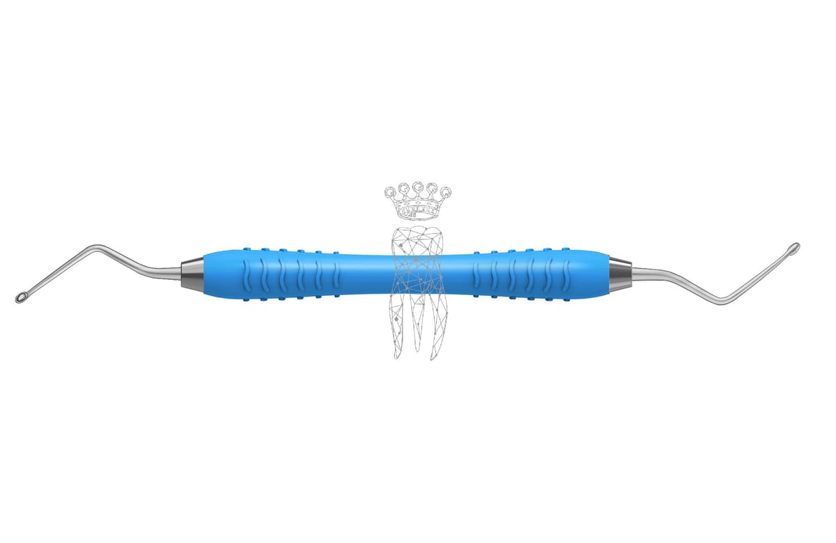 Scharfer Löffel Hemingway oval 2.0/3.0mm Colori-Silicon – Carl Martin, Sonstige Zahntechnikinstrumente