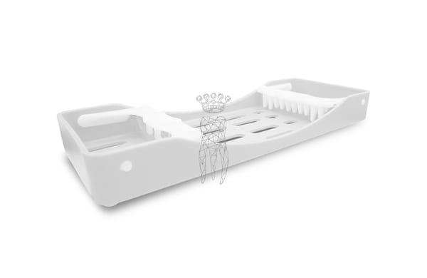 SteriWashTray weiß 5 Instrumente 208 x 82 x 26mm