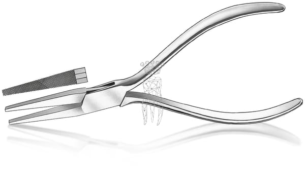 Flachzange, gerieft RS