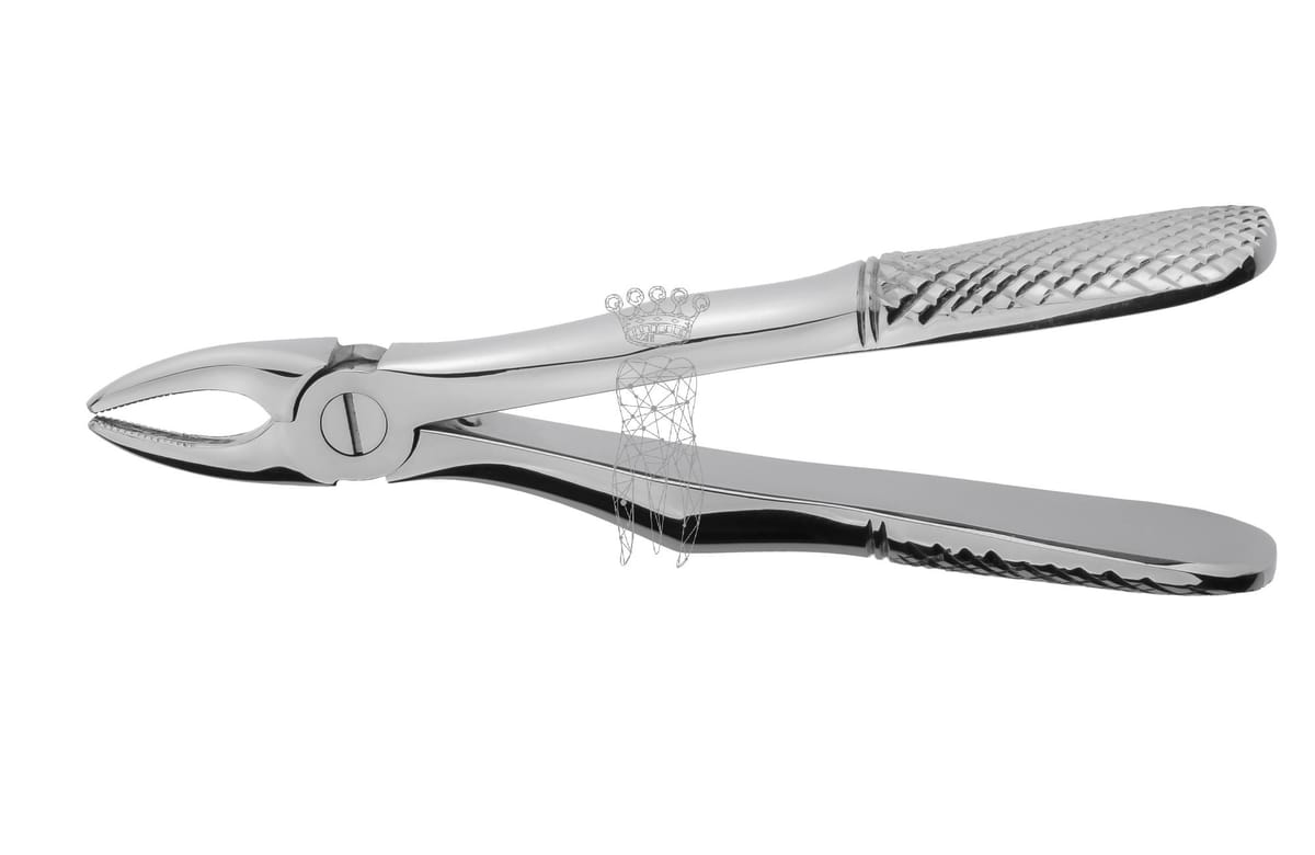 Kinderzahnzange Haftprofil ohne Feder OK Schneidezähne – Carl Martin, Pediatric Extraction Forceps