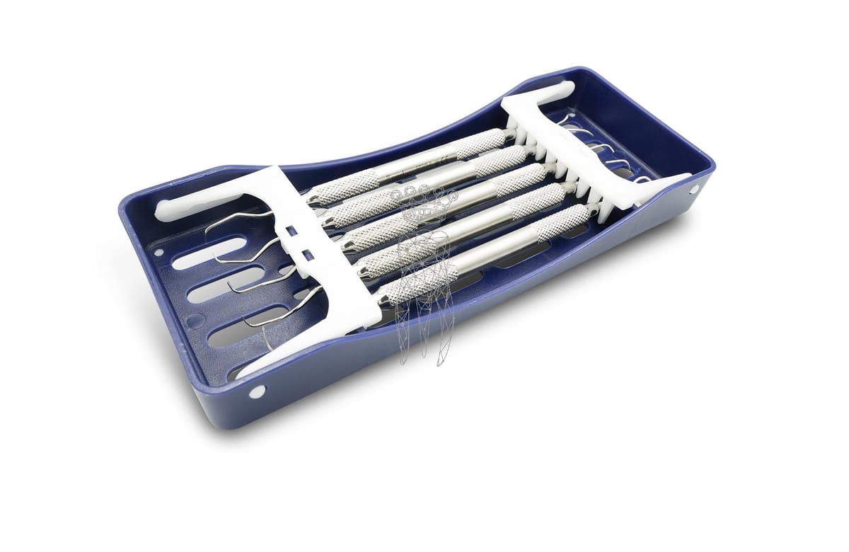 Paro-Set im SteriWashTray 3030-S-BL 972/H6-H7,5-6,7-8,11-12,13-14 – Carl Martin, Curettes