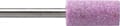 Grinding point, pink, medium hardness, coarse grain size, form: cylindrical 132-801-00