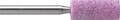Grinding point, pink, medium hardness, coarse grain size, form: cylindrical 132-802-00