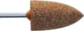 Pregrinding media, brown, soft, coarse grain size, form: bullet, long 134-000-00