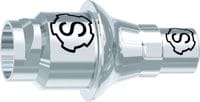 tioLogic® TWINFIT CAD/CAM titanium base S, conical, GH 1.5 mm, incl. AnoTite screw 346-113-01
