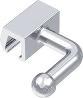 Clamping tube with hook, maxilla left / mandible right, rectangular, slotted 480-620-00