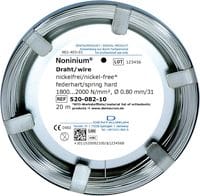 Noninium® wire on coil, round 520-082-10 – DENTAURUM, Other Dental Laboratory Materials