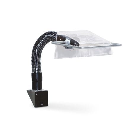 R 1500 Absaughaube transparent mit flexiblem Tragarm, manuell Verschl. 825/273