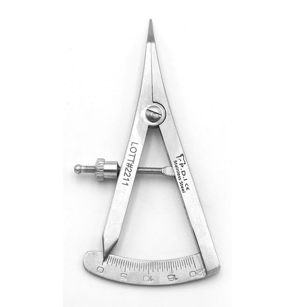 Castroviejo Caliper: 20mm Beak, 45° Precision for Surgical Excellence