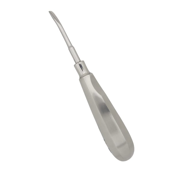 Precision Dental Tool: 5mm Curved Luxating Root Elevator Instrument