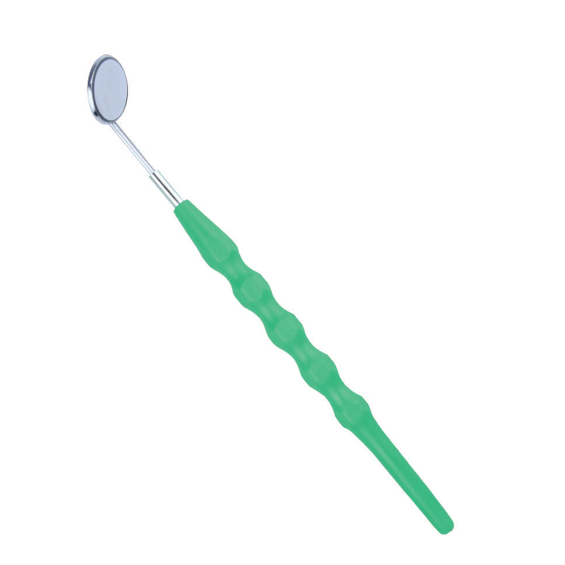 Green Plastic Mirror Handle: Essential Tool for Dental Examinations