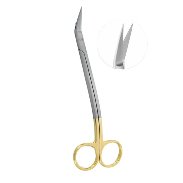 Precision Cuts: 17cm Curved Dean Tonsil TC Surgical Scissors