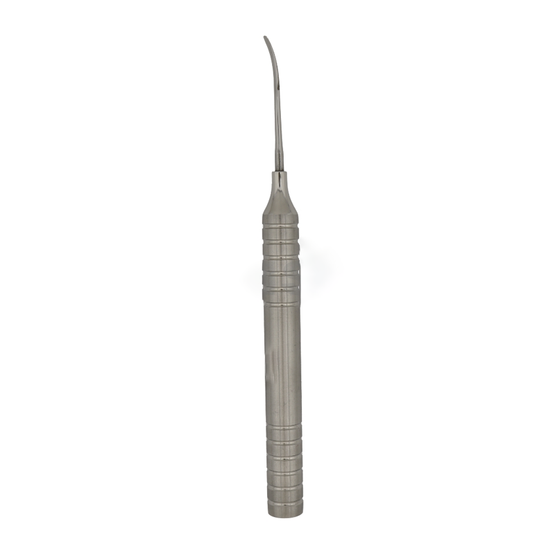Curved 2mm Serrated Dental Periotome: Precision Instrument for Extractions