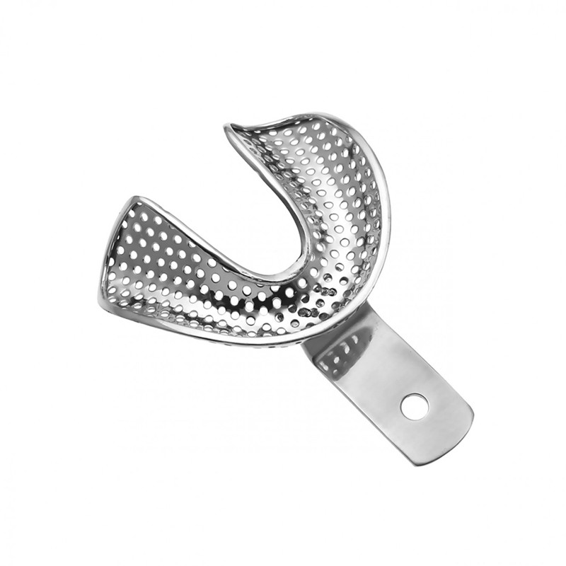 Edentulous Perforated XL Lower Tray: Precision for Dental Impressions