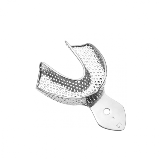 Edentulous Perforated XL Lower Tray: Precision for Dental Impressions
