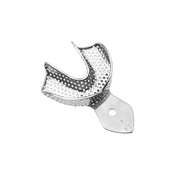 Perforated S Lower Impression Tray: Precision Fit for Dental Impressions